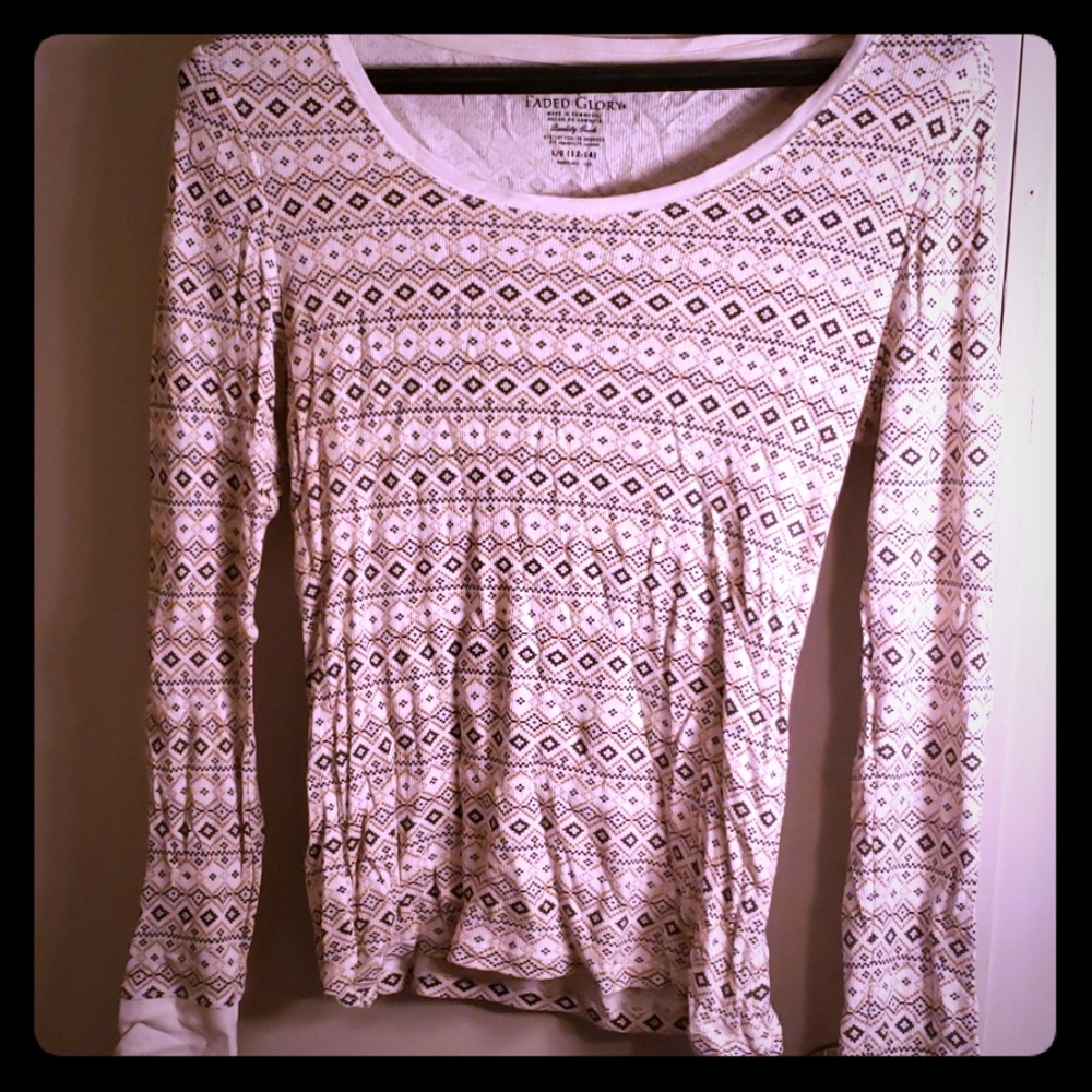 Patterned long Sleeve top